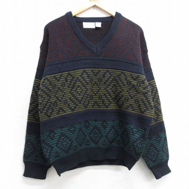 【20%OFF】シアーズ 90s 長袖セーター パープル M | 古着