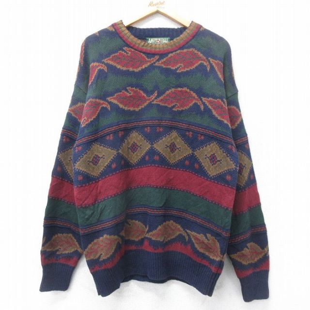 【20%OFF】アメリカンイーグル 90s 長袖セーター ネイビー L | 古着