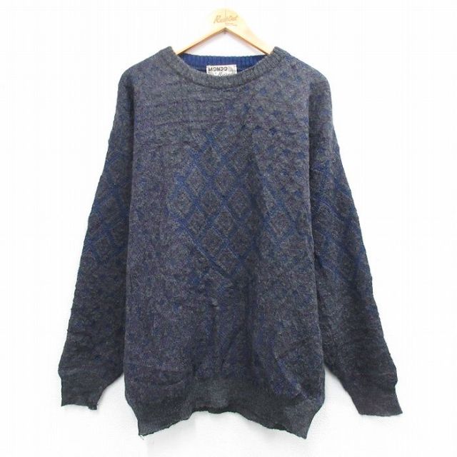 【20%OFF】80s 長袖セーター 霜降り グレー L | 古着