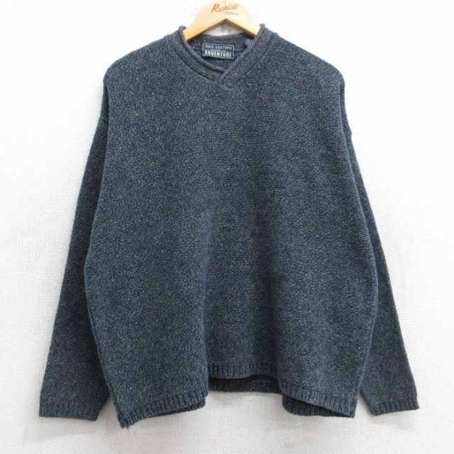 90s 長袖セーター ネイビー XL | 古着