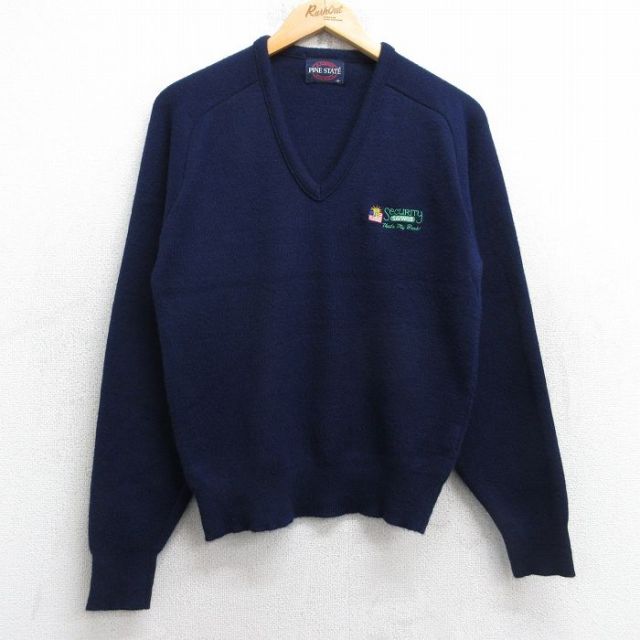 古着通販 S☆古着 長袖 セーター メンズ 80年代 80s セキュリティ