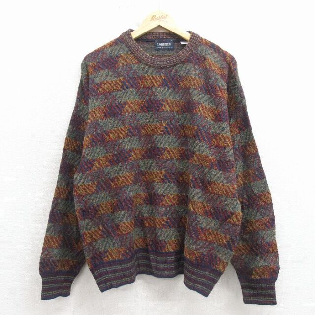 【20%OFF】00s 長袖セーター ネイビー L | 古着