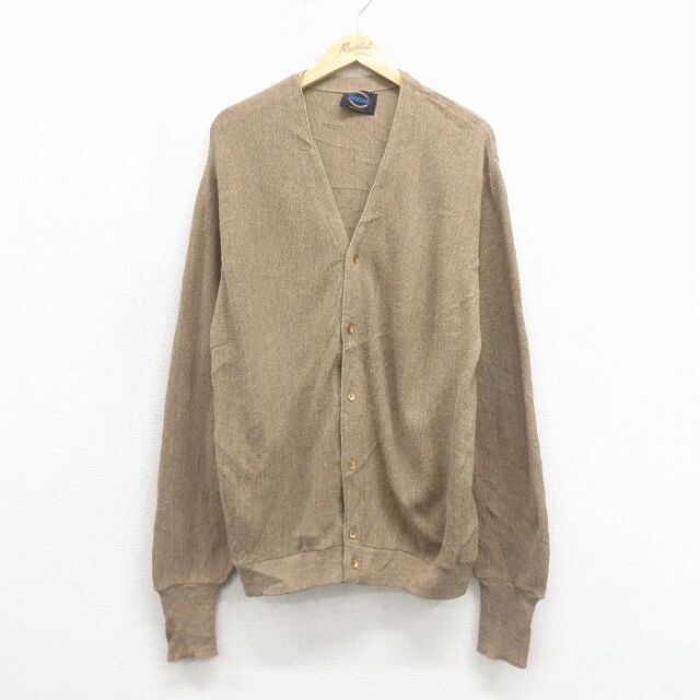 【20%OFF】ジャンセン 90s 長袖カーディガン ブラウン L | 古着