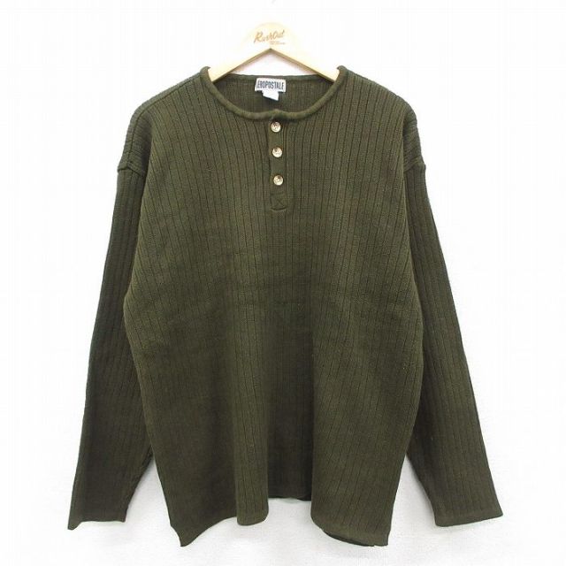 【20%OFF】エアロポステール 90s 長袖セーター グリーン L | 古着