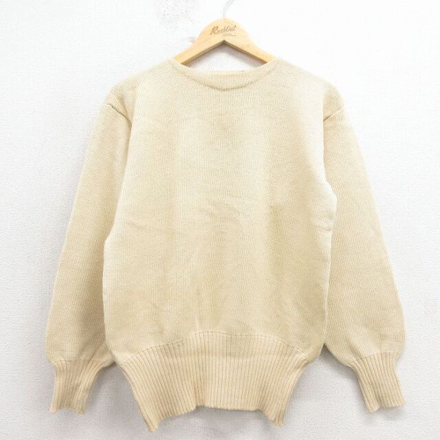 【20%OFF】ウィルソン 60s 長袖セーター ベージュ M | 古着