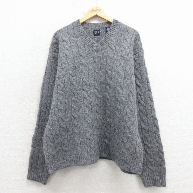 ギャップ 00s ケーブルセーター グレー XL | 古着