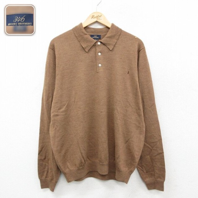 【50%OFF】ブルックスブラザーズ 長袖セーター メリノウール ブラウン L | 古着