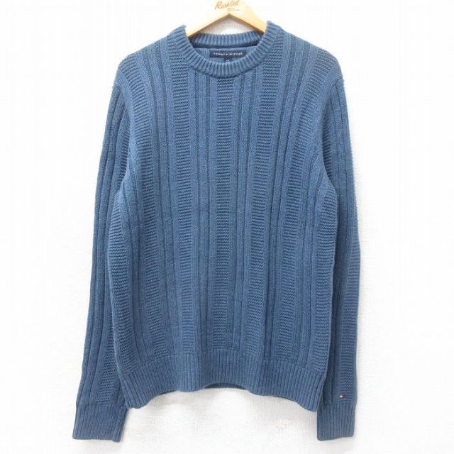 【20%OFF】トミーヒルフィガー 長袖セーター ネイビー L | 古着
