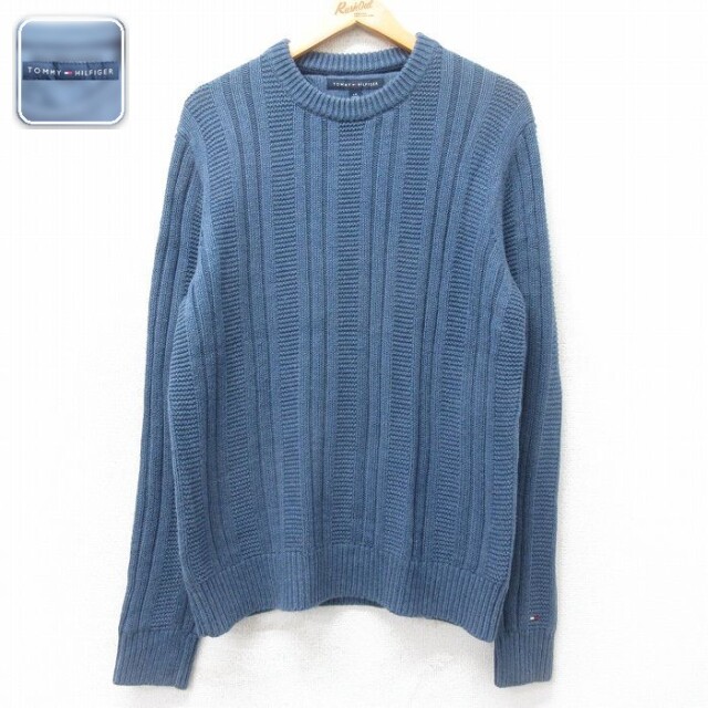 【50%OFF】トミーヒルフィガー 長袖セーター ネイビー L | 古着