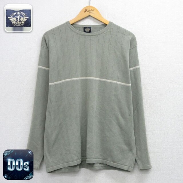 【20%OFF】ドッカーズ 00s 長袖セーター グリーン メンズL相当 | 古着