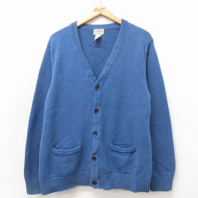 エルエルビーン 00s 長袖カーディガン ネイビー メンズL相当 | 古着