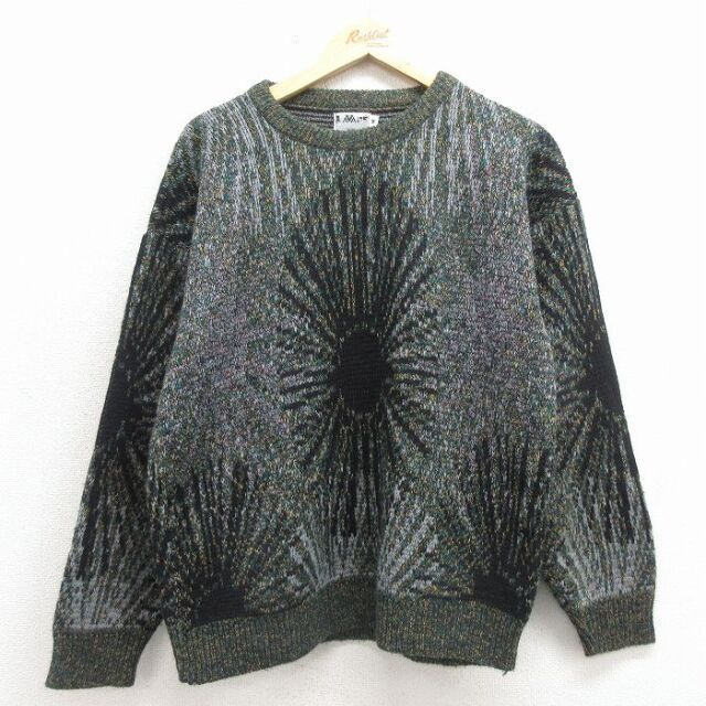 古着通販 L☆古着 タウンクラフト 長袖 ビンテージ セーター メンズ 60