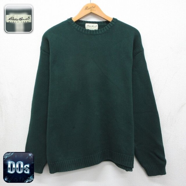 【20%OFF】エディーバウアー 00s 長袖セーター グリーン メンズL相当 | 古着