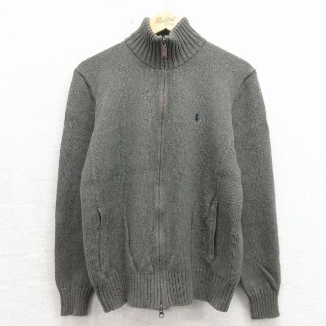 古着通販 XL☆古着 EMS 長袖 ハーフジップ セーター メンズ 90年代 90s