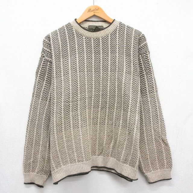 リバティ 90s 長袖セーター ベージュ メンズL相当 | 古着