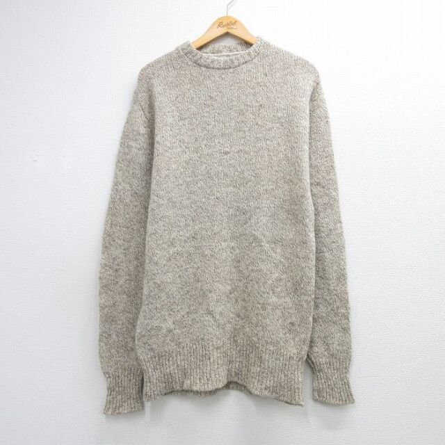 エルエルビーン 80s 長袖セーター ベージュ メンズS相当 | 古着