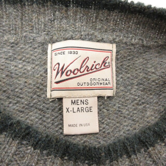古着通販 XL☆古着 ウールリッチ Woolrich 長袖 セーター メンズ 90