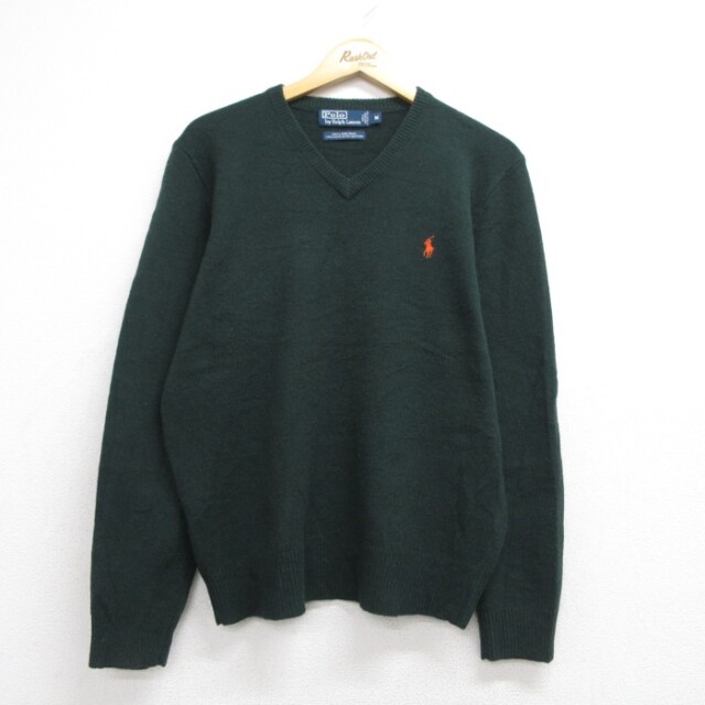 ラルフローレン 90s 長袖セーター グリーン メンズM相当 | 古着
