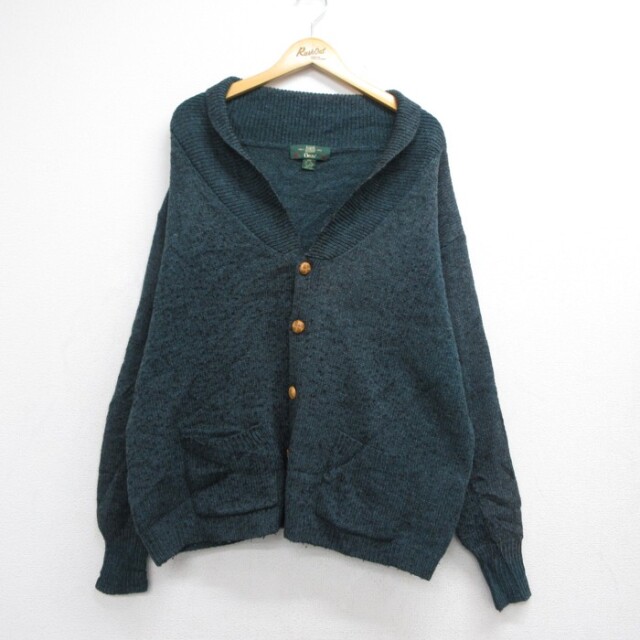 Orvis 90s 長袖セーター ショールカラー グリーン メンズXL相当 | 古着
