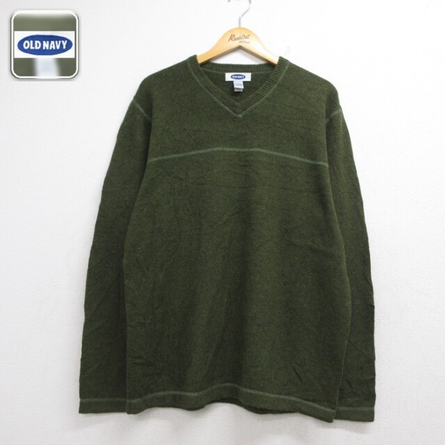 OLD NAVY 長袖セーター グリーン メンズL相当 | 古着