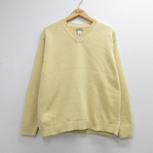 エルエルビーン 00s 長袖セーター イエロー メンズL相当 | 古着