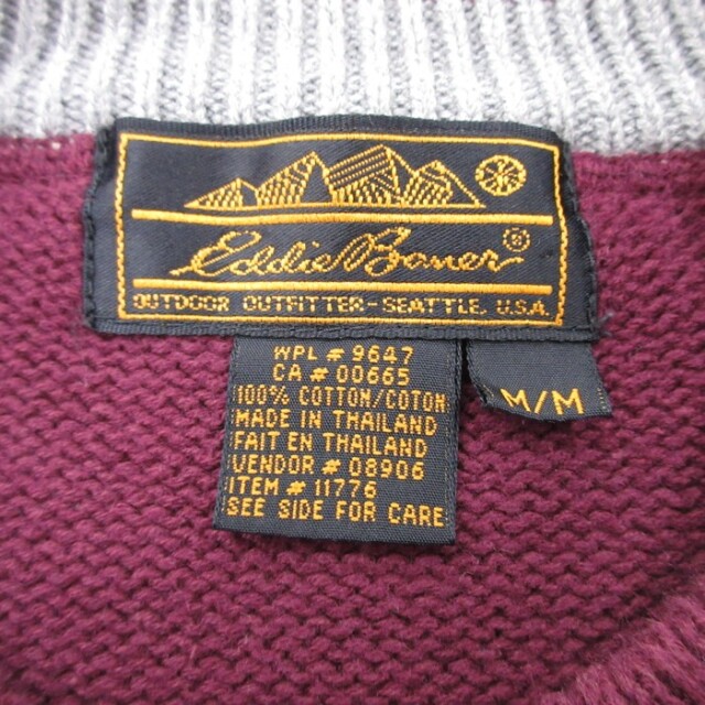 古着通販 L☆古着 Eddie Bauer エディーバウアー 長袖 セーター メンズ
