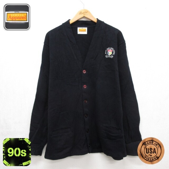 古着通販 L☆古着 CLUB ROOM 長袖 メンズ 90年代 90s カーディガン