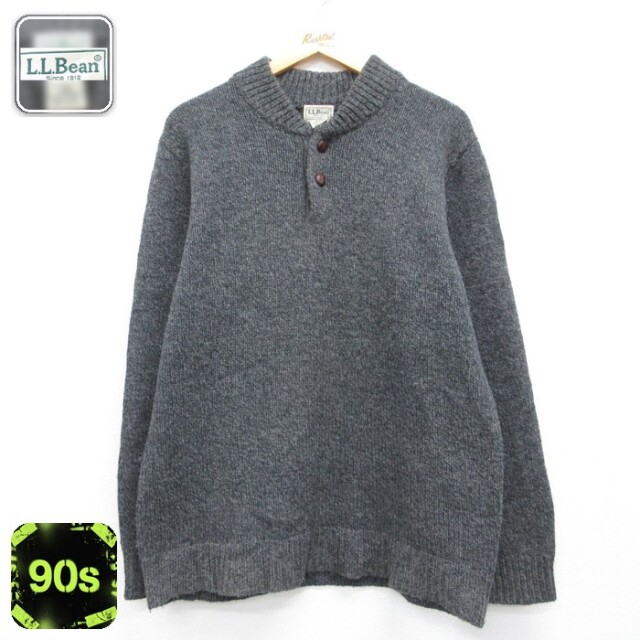 エルエルビーン 00s 長袖セーター ラムズ グレー メンズL相当 | 古着