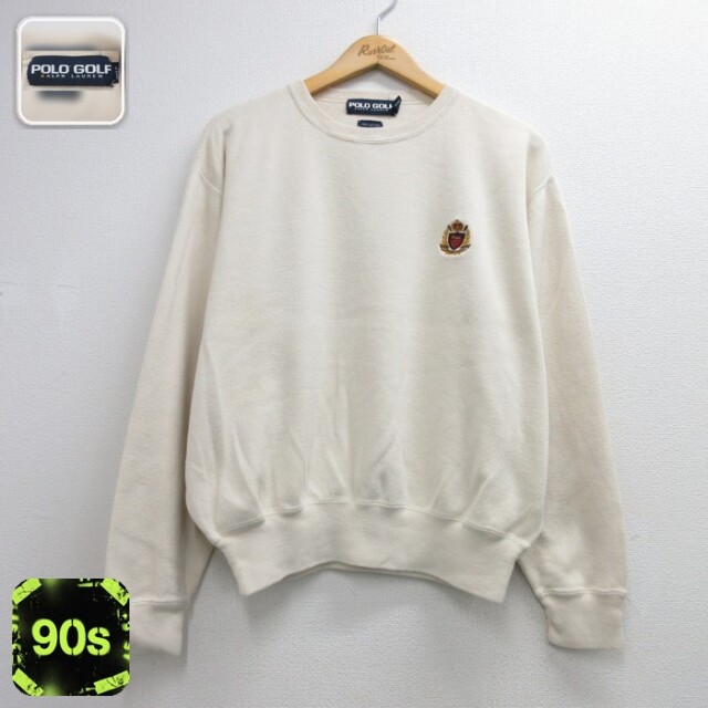 ラルフローレン 90s 長袖セーター ポロゴルフ ベージュ メンズXL相当 | 古着