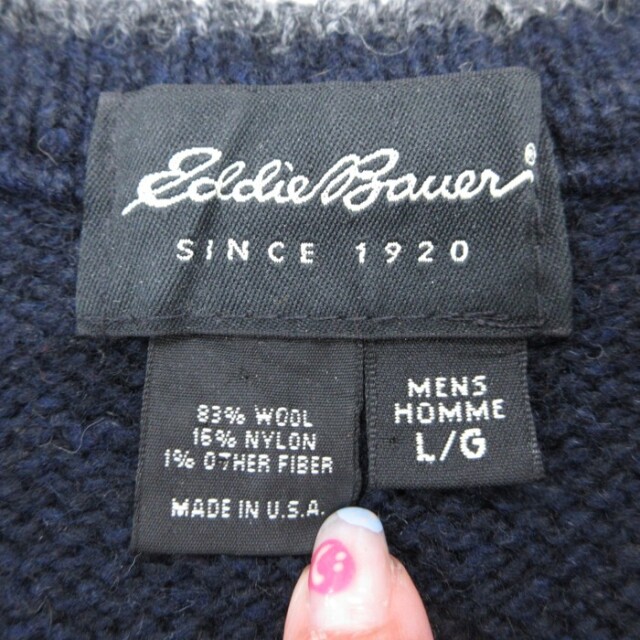 古着通販 XL☆古着 Eddie Bauer エディーバウアー 長袖 セーター