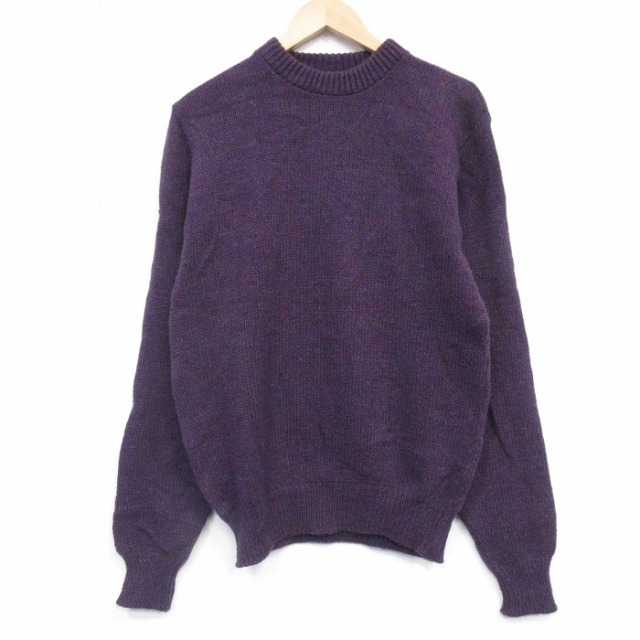 【20%OFF】90s 長袖セーター パープル L | 古着