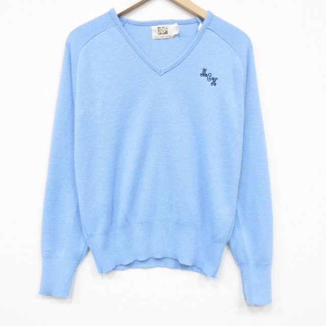 【20%OFF】シアーズ 80s 長袖セーター 水色 M | 古着