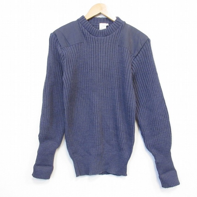 エルエルビーン 80s 長袖セーター ヒジ当て パープル メンズS相当 | 古着