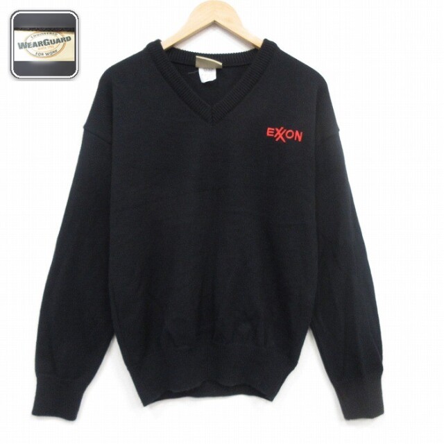 Wear Guerd 長袖セーター エクソン ブラック メンズM相当 | 古着