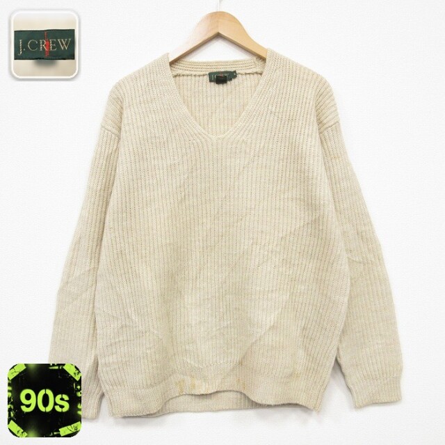 ジェイクルー 90s 長袖セーター ベージュ メンズL相当 | 古着
