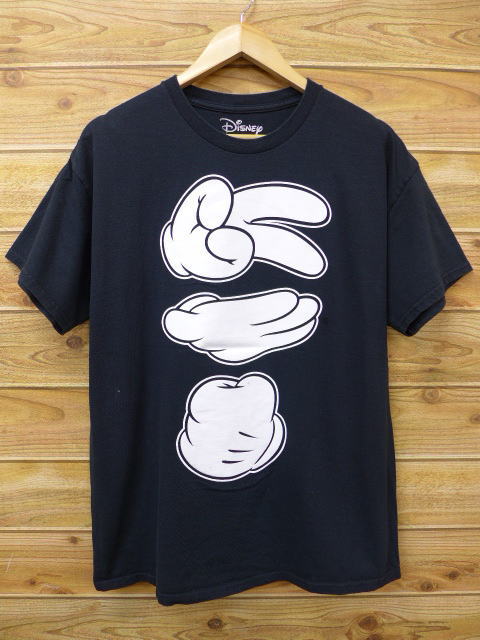 L★古着Tシャツディズニー手黒/15mar17【n】