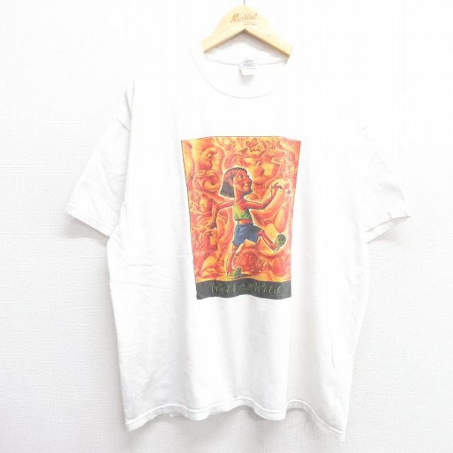 半袖Tシャツ カメクマ企業広告 ホワイト XL | 古着