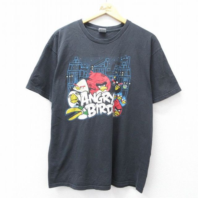 半袖Tシャツ アングリーバード ブラック L | 古着