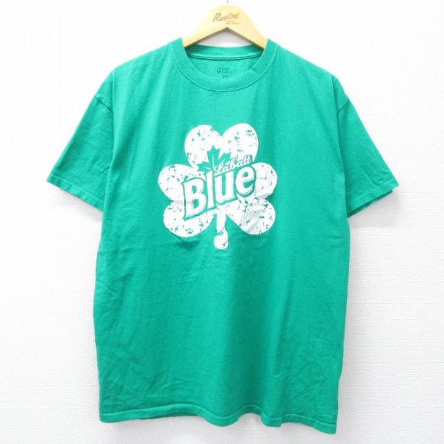 半袖Tシャツ ラバットブルー グリーン XL | 古着