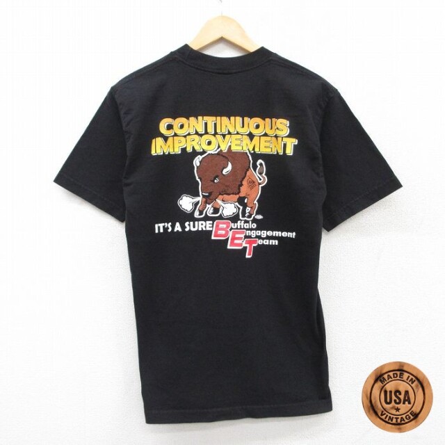 【50%OFF】バッファロー 半袖Tシャツ ブラック M | 古着