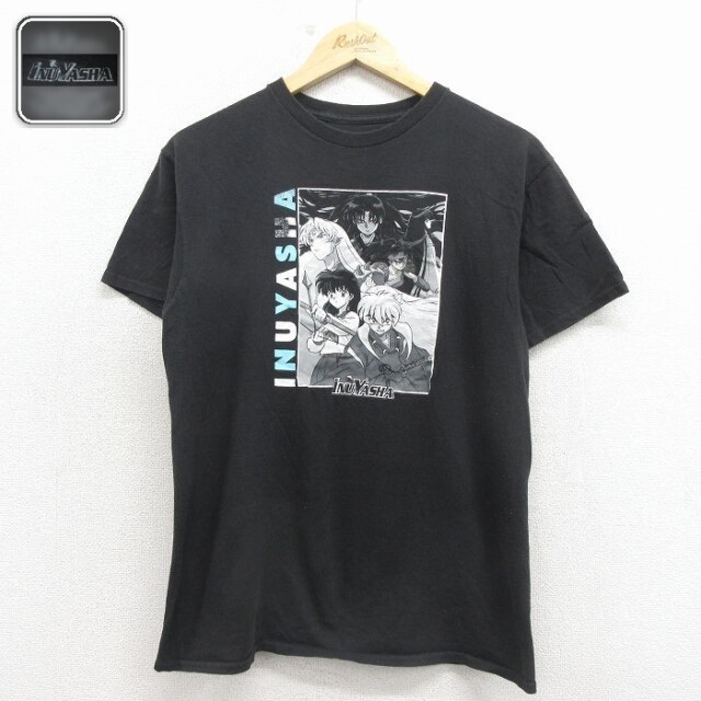 【50%OFF】半袖Tシャツ 犬夜叉 ブラック M | 古着