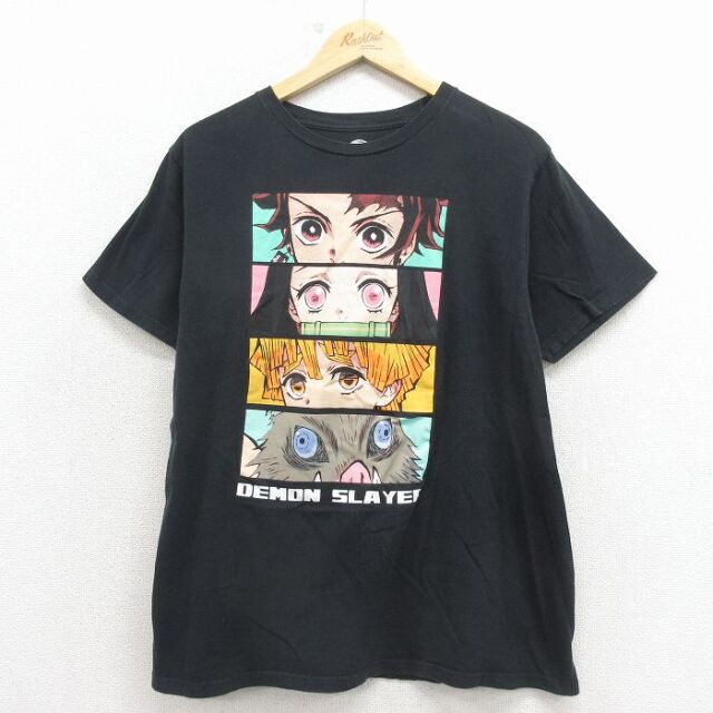 半袖Tシャツ 鬼滅の刃 ブラック L | 古着