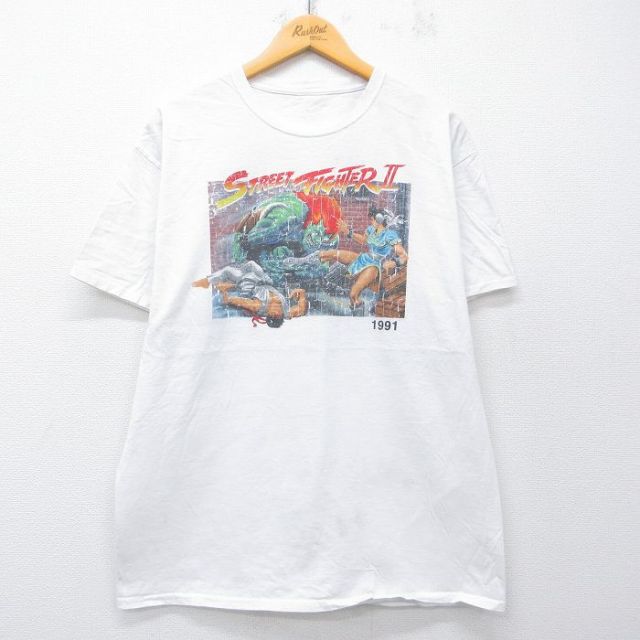 半袖Tシャツ ストリートファイター2 ホワイト L | 古着