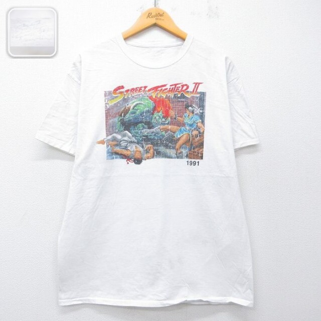 【20%OFF】半袖Tシャツ ストリートファイター2 ホワイト L | 古着