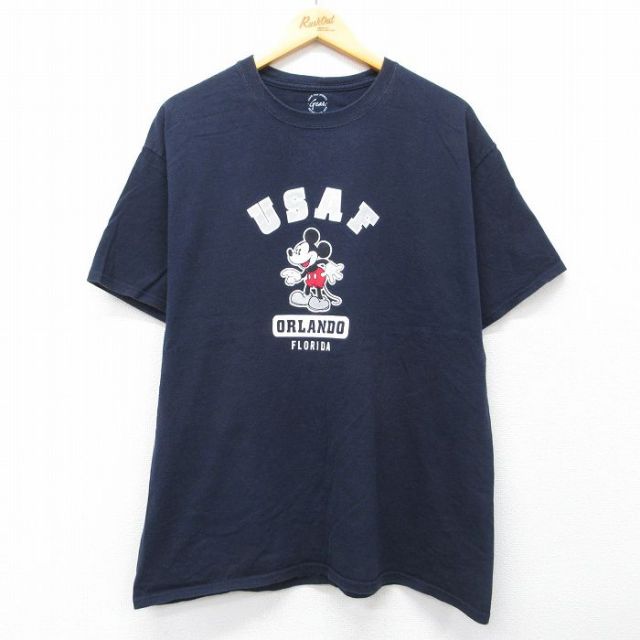 半袖Tシャツ ミリタリー ネイビー XL | 古着
