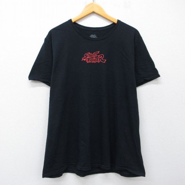 古着通販 XL☆古着 半袖 Tシャツ メンズ ゲーム ストリートファイター