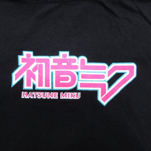 古着通販 XL☆古着 半袖 Tシャツ メンズ 初音ミク コットン クルー