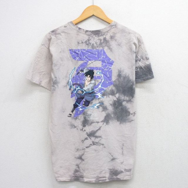 半袖Tシャツ うちはサスケ グレータイダイ L | 古着