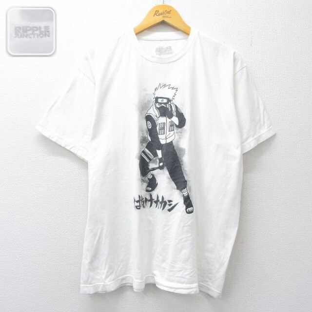 【20%OFF】半袖Tシャツ はたけカカシ ホワイト XL | 古着