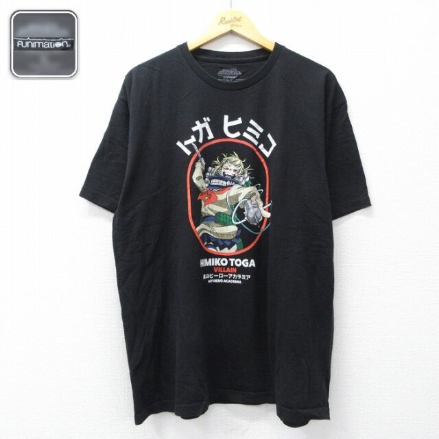 【20%OFF】半袖Tシャツ 僕のヒーローアカデミア ブラック XL | 古着